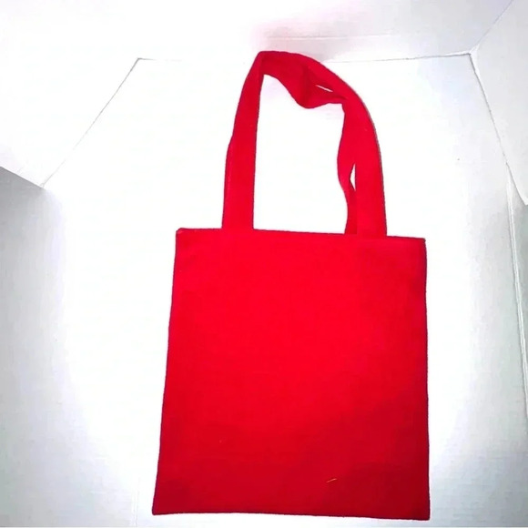 Vintage Y2K Betty Boop Tote Bag 2004 Red Terry Cloth Pocket Shoulder Straps - Picture 2 of 11